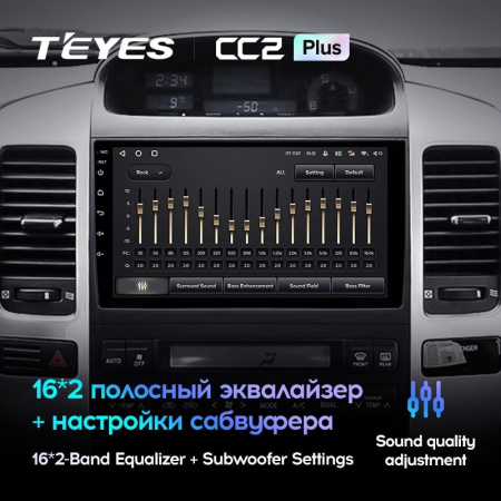 Штатная магнитола Teyes CC2 Plus 3/32 Toyota Land Cruiser Prado J120 (2004-2009)