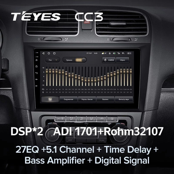 Штатная магнитола Teyes CC3 3/32 Volkswagen Golf 6 (2008-2016)