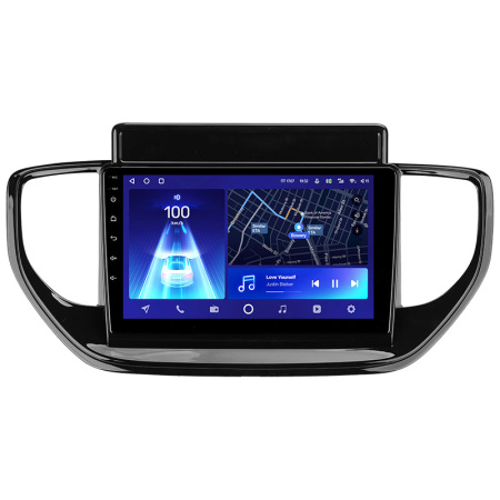 Штатная рамка (без дисплея) Teyes для  Hyundai Solaris 2 II 2020-2021 (Для экрана 9")