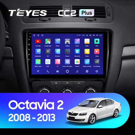 Штатная магнитола Teyes CC2 Plus 4/64 Skoda Octavia 2 A5 (2008-2013)