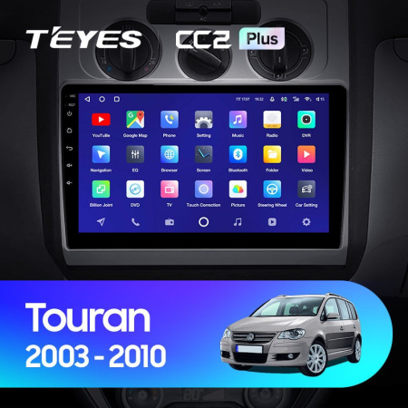 Штатная магнитола Teyes CC2 Plus 6/128 Volkswagen Touran 1 (2003-2010) Тип-B
