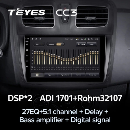 Штатная магнитола Teyes CC3 6/128 Renault Logan 2 (2012-2019)