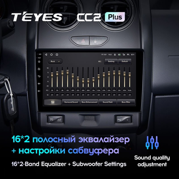 Штатная магнитола Teyes CC2 Plus 4/64 Renault Duster (2015-2018)