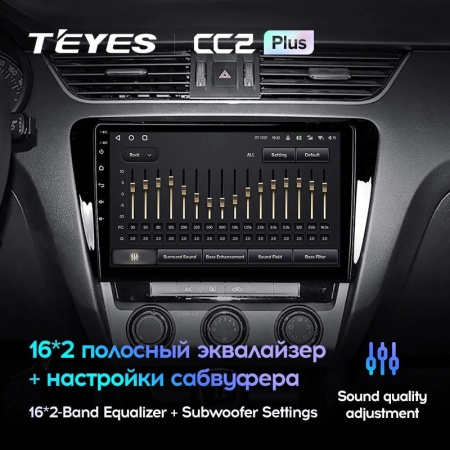 Штатная магнитола Teyes CC2 Plus 4/64 Skoda Octavia 3 A7 (2013-2018)