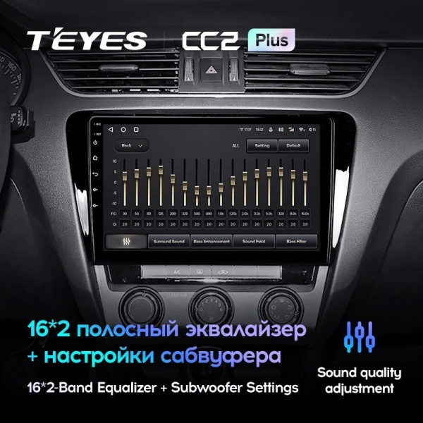 Штатная магнитола Teyes CC2 Plus 4/64 Skoda Octavia 3 A7 (2013-2018)