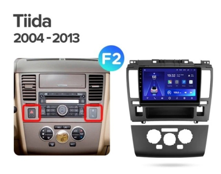 Штатная магнитола Teyes CC2 Plus 4/64 Nissan Tiida C11 (2004-2013) Тип-В