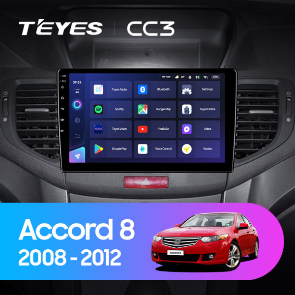 Штатная магнитола Teyes CC3L 4+32G для Accord 2008-2012