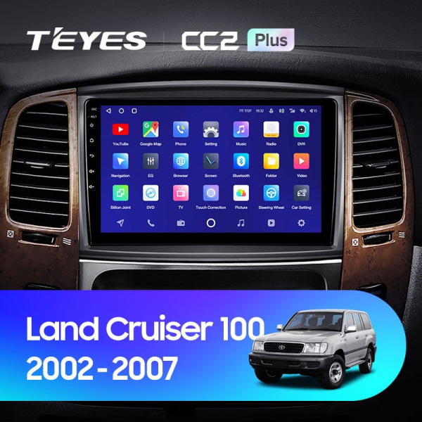 Штатная магнитола Teyes CC2 Plus 4/64 Toyota Land Cruiser LC 105 Тип-A (2002-2007)