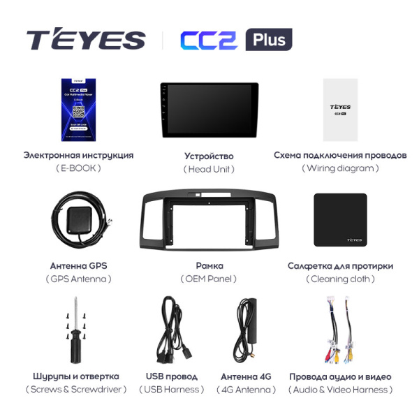 Штатная магнитола Teyes CC2 4+32G для Allion Premio 2001-2007