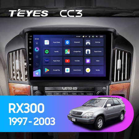 Штатная магнитола Teyes CC3L 3+32G для RX300 1997-2005