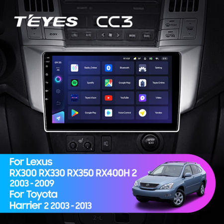 Штатная магнитола Teyes CC3L 4+32G для RX330 2003-2009