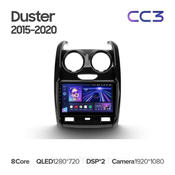 Штатная магнитола Teyes CC3 6/128 Renault Duster (2015-2020)