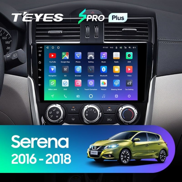 Штатная магнитола Teyes SPRO Plus 6/128 Nissan Serena (2016-2019)