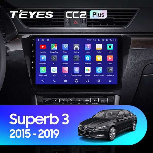 Штатная магнитола Teyes CC2 Plus 6/128 Skoda Superb 3 (2015-2019)