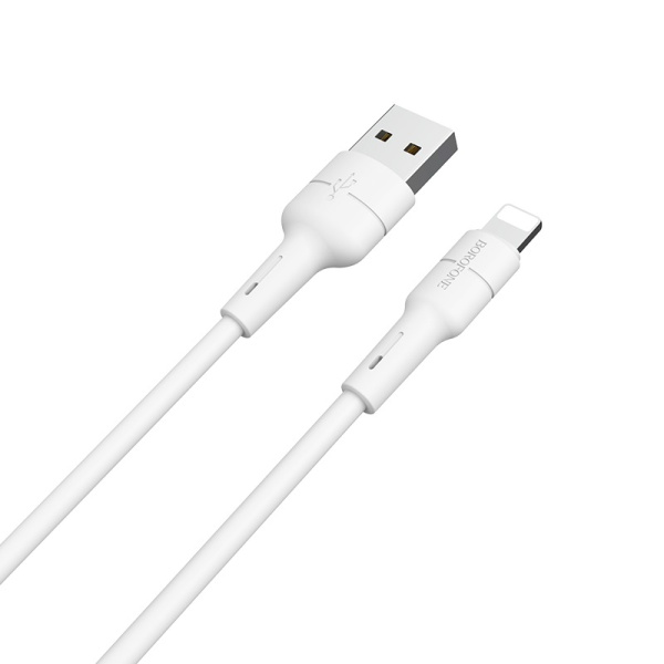 Кабель USB - Lightning 1м 2.4A BOROFONE BX30 силикон