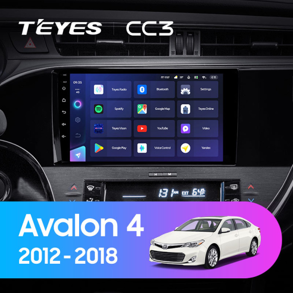 Штатная магнитола Teyes CC3L 3+32G для Toyota Avalon 2012-2018