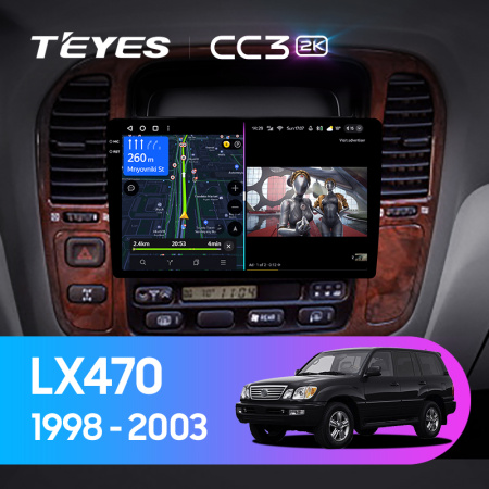 Штатная магнитола Teyes CC3-2K 3+32G для LX470 1998-2003