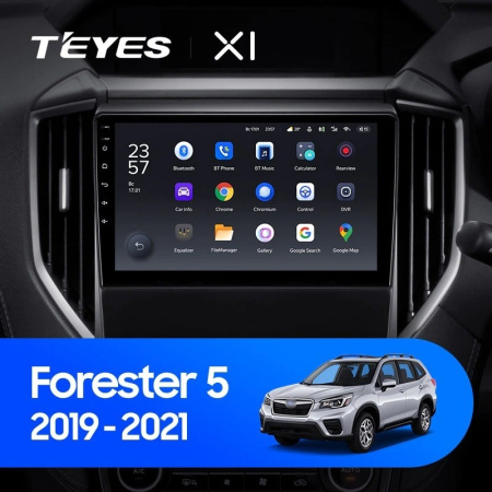 Штатная рамка (без дисплея) Teyes для  Subaru Forester 5 2018-2021 (Для экрана 9")