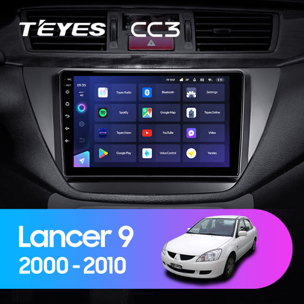 Штатная магнитола Teyes CC3L 3+32G для Lancer 2000-2010