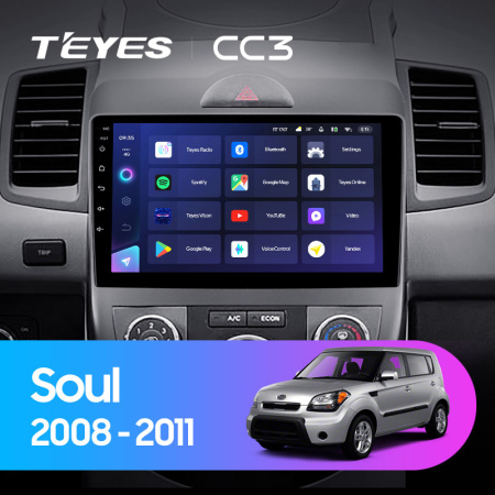 Штатная магнитола Teyes CC3L 3+32G для Soul 2008-2013