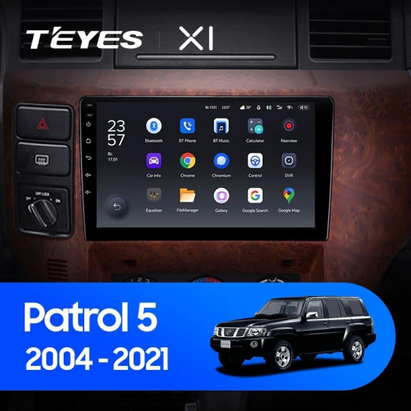Штатная магнитола Teyes X1 WI-FI 2/32 Nissan Patrol V 5 Y61 (2004-2021) Тип С