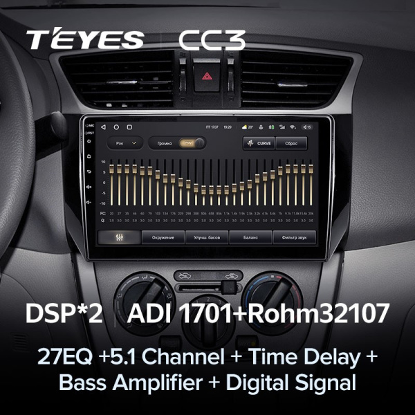 Штатная магнитола Teyes CC3 3/32 Nissan Sentra B17 (2012-2017)