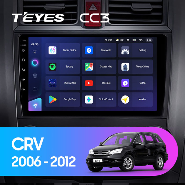 Штатная магнитола Teyes CC3L 4+32G для CR-V 2006-2012