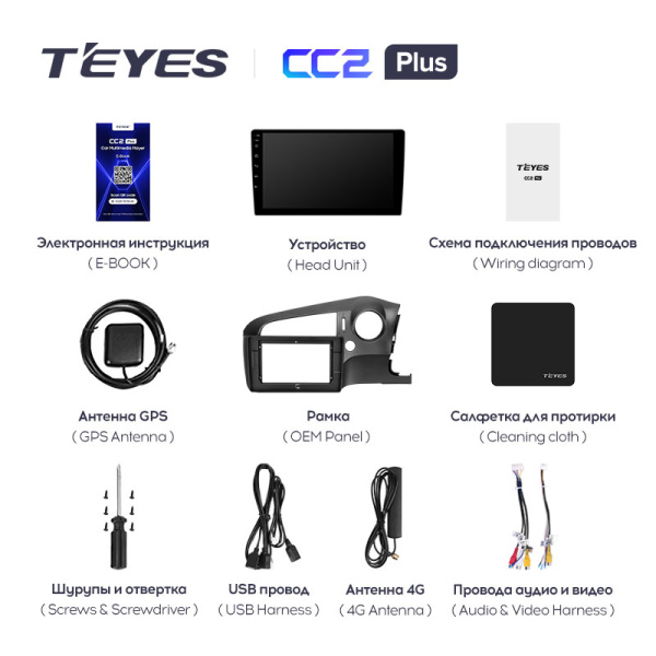 Штатная магнитола Teyes CC2 4+32G для Stream 2006-2014