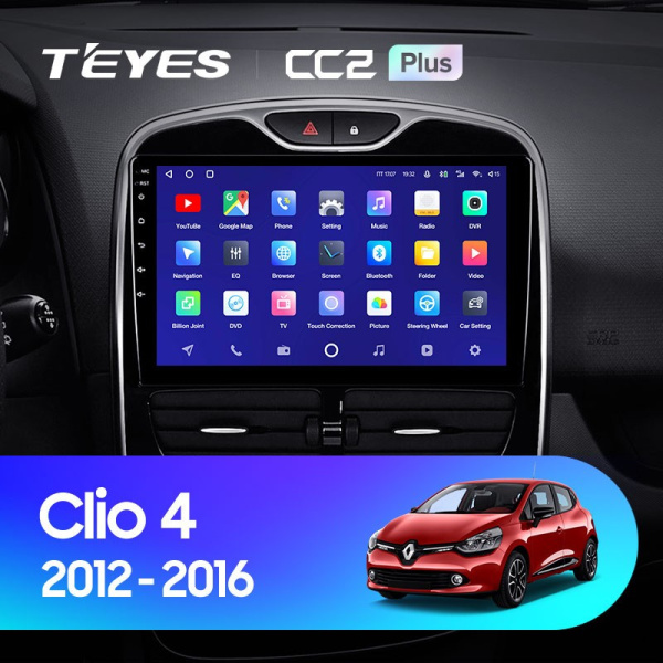Штатная магнитола Teyes CC2 Plus 3/32 Renault Clio 4 BH98 KH98 (2012-2015)