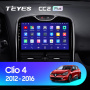 Штатная магнитола Teyes CC2 Plus 3/32 Renault Clio 4 BH98 KH98 (2012-2015)