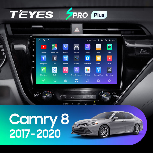 Штатная магнитола Teyes SPRO 3+32G для Toyota Camry 2017-2020 (Правый руль)
