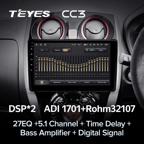 Штатная магнитола Teyes CC3 4/64 Nissan Note 2 E12 (2012-2021)