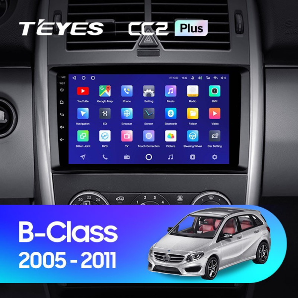 Штатная магнитола Teyes CC2 Plus 4/64 Mercedes Benz B-Class T245 (2005-2011)