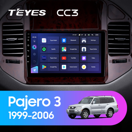 Штатная магнитола Teyes CC3L 3+32G для Pajero3 1999-2006