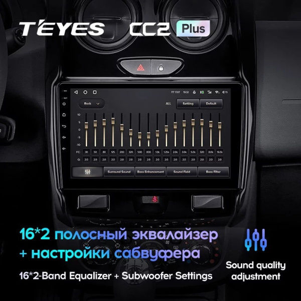 Штатная магнитола Teyes CC2 Plus 6/128 Renault Duster (2015-2020)