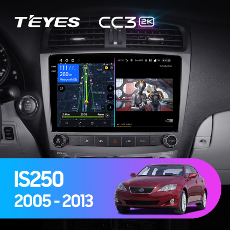 Штатная магнитола Teyes CC3-2K 128G для IS250 2003-2013