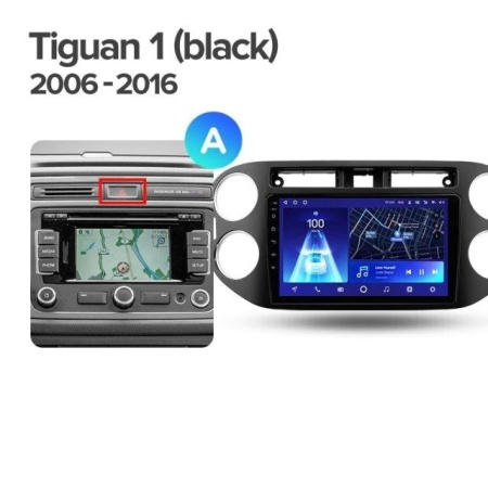 Штатная магнитола Teyes CC2 Plus 6/128 Volkswagen Tiguan 1 NF (2006-2017)