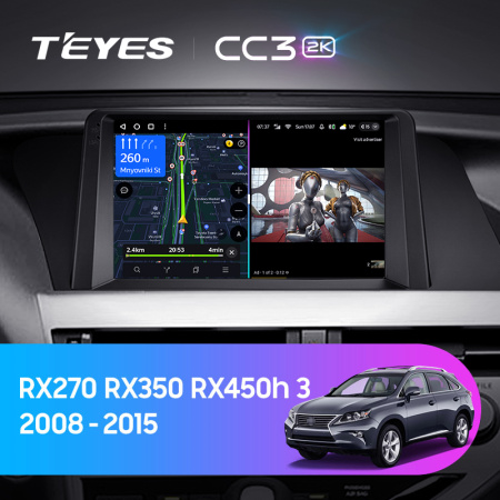 Штатная магнитола Teyes CC3-2K-360 128G для RX 2008-2015