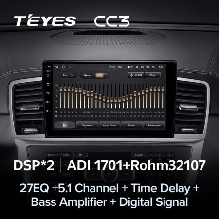 Штатная магнитола Teyes CC3 4/64 Mercedes-Benz ML-Class W166 (2011-2015)
