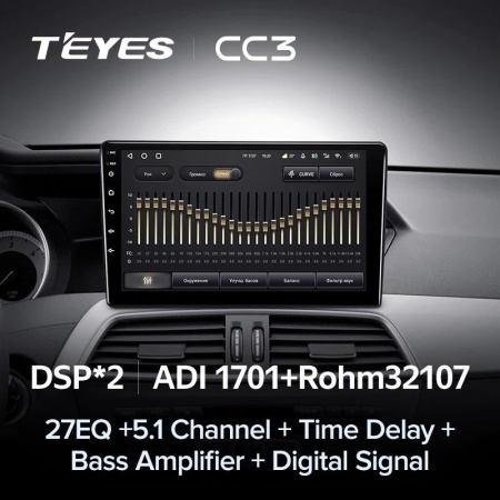 Штатная магнитола Teyes CC3 4/64 Mercedes-Benz C-Class W204 C204 S204 (2011-2015)