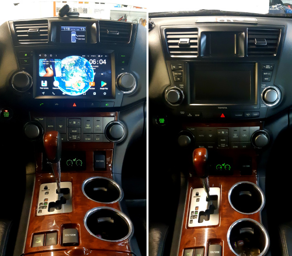 Штатная магнитола Teyes CC3-2K-360 128G для Toyota Highlander 2007-2013 (Правый руль)