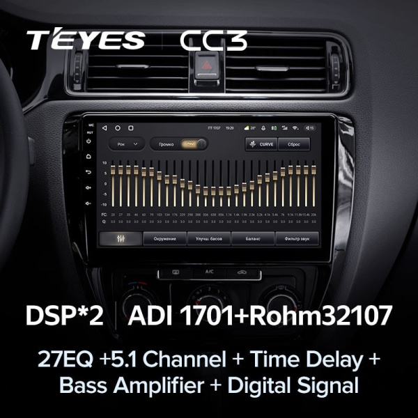 Штатная магнитола Teyes CC3 360 6/128 Volkswagen Jetta 6 (2011-2018)