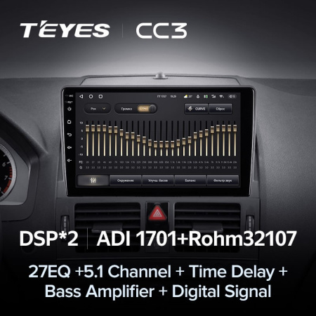Штатная магнитола Teyes CC3 4/64 Mercedes Benz C-Class 3 W204 S204 (2006-2011)