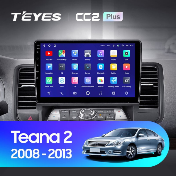 Штатная магнитола Teyes CC2 Plus 4/64 Nissan Teana J32 (2008-2013)