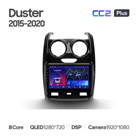Штатная магнитола Teyes CC2 Plus 6/128 Renault Duster (2015-2020)