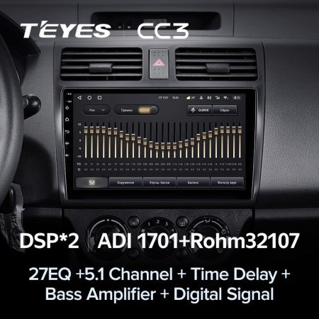 Штатная магнитола Teyes CC3 360 6/128 Suzuki Swift 3 (2003-2010)
