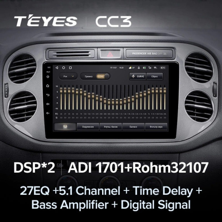 Штатная магнитола Teyes CC3 3/32 Volkswagen Tiguan 1 NF (2006-2017)
