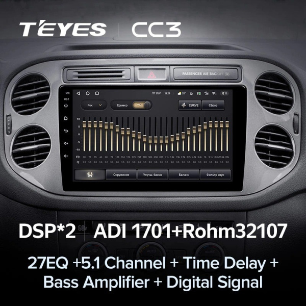 Штатная магнитола Teyes CC3 3/32 Volkswagen Tiguan 1 NF (2006-2017)