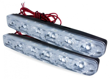 Дневные ходовые огни (DRL) AVS DL-6A (2,4W, 6 светодиодов х 2 шт.)