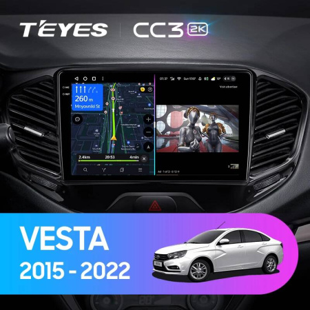Штатная магнитола Teyes CC3-2K-360 128G для Vesta 2015-2022